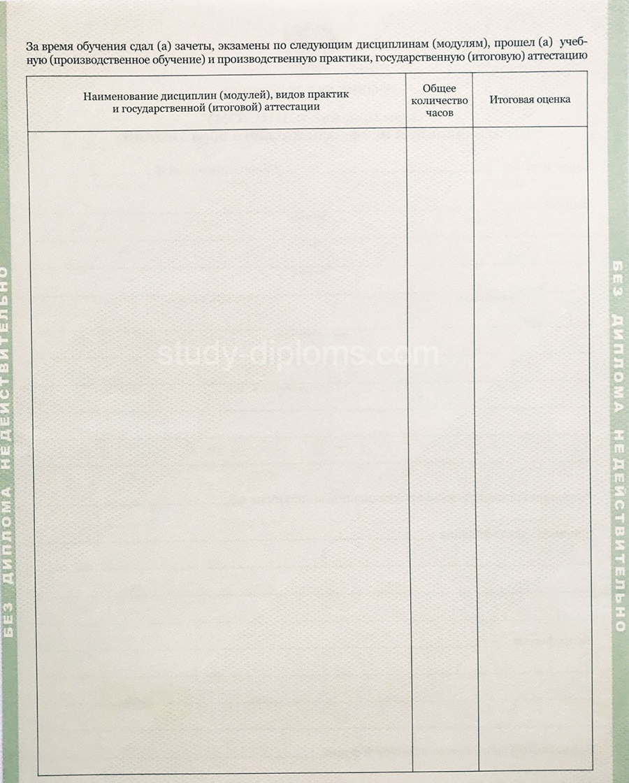 Диплом о начальном профессиональном образовании 2014-2018 на оригинальном бланке Диплом о начальном профессиональном образовании 2014-2018 на оригинальном бланке