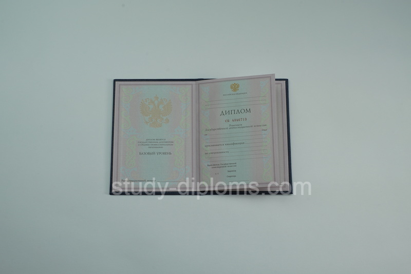 Диплом техникума с 1997 по 2002 год на оригинальном бланке Диплом техникума с 1997 по 2002 год на оригинальном бланке